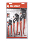 Workhorse Three Piece Straight Jaw Tongue and Groove Plier Set With Dipped Handles in packaging