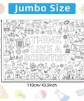 Big Science Coloring Poster For Kids Giant Chemistry Lab Theme Coloring Sheet 31.5 By 43.3 Inches with lab illustrations