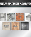 Image showing Textured Concrete Premium Elastomeric Filler And Sealant For Crack Repair In Interior And Exterior Concrete And Masonry uses on concrete, masonry, brick, cinder block, plaster, wood, and metals.