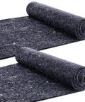 Rock Solid Thermal Dishwasher And Lowkey Quiet Pipe Insulation Wraps Matte Grey Foam Roll 24 By 60 Inch viewed from above, showing two rolled insulation wraps.