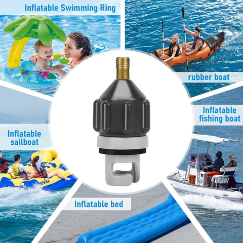 2 Pack SUP Pump Adapter Set For Stand Up Paddle Boards And Kayaks, Heavy Duty Air Valve Adapter with inflatable applications