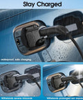 Upgraded NACS To CCS1 Charging Adapter For Tesla Supercharger With 500A 1000V Fast Charge Capability Built Tough for outdoor charging in rainy conditions.