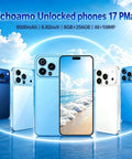 Built Different 5G Unlocked Smartphone Running Android 15 With 8GB RAM Plus 256GB Internal Storage And A Crisp 6.8 Inch HD Punch Hole Display for seamless multitasking, shown in various colors.