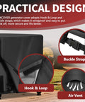Kickass Universal Generator Cover Waterproof 26X20X20 Inches features Hook & Loop and buckle straps for secure fit and windproof design.