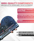 Do It Yourself Hands On Piano Soldering Project Kit For Electronics Practice And STEM Gift With Multiple Sound Effects fun