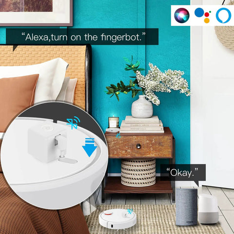 Smart Fingerbot 2 Pack Touch Button Pusher Turns Old Switches Into Smart Buttons With Tuya Hub Works With Alexa And Google Home Remote Control Scheduling And Matching Accessory Kit