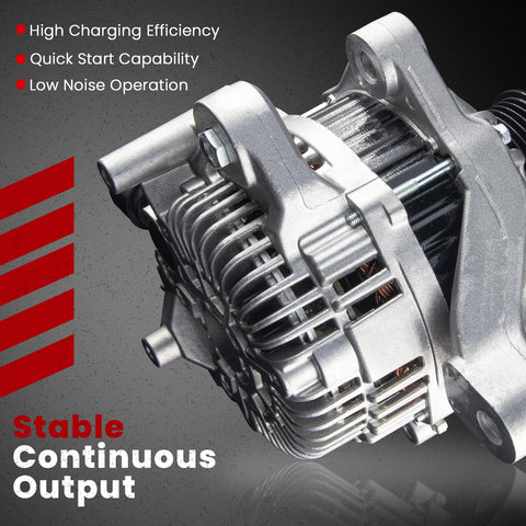 Accord 2.4L Output Alternator Replacement Fits Honda Accord 2014-2017 Sport EX EX-L LX LX-S 2.4L Automatic CVT 12V 110Amp CW