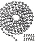 5 Meter Beaded Stainless Steel Roller Blind Chain With 12 Connectors Ball Chain Extender for Roller Blinds and Extensions