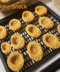 Replacement Nonstick Cooking Rack Tray Set For 10 Quart Air Fryers Like Instant Vortex Plus And Innsky with snacks