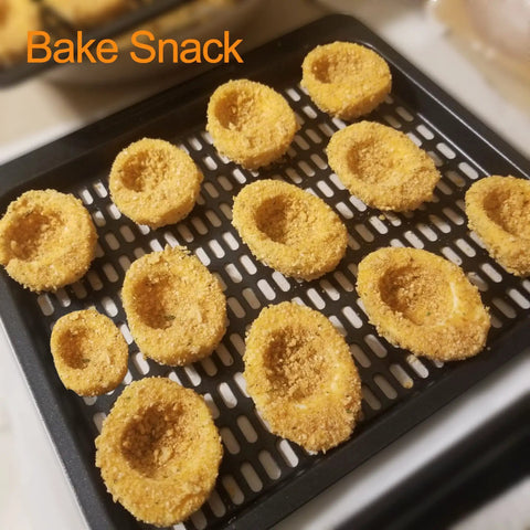 Replacement Nonstick Cooking Rack Tray Set For 10 Quart Air Fryers Like Instant Vortex Plus And Innsky with snacks