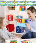 Teacher using Fraction Circles and Decimal Flip Chart Kit for Kids to teach fractions, decimals, and percentages in classroom setting