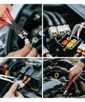 5 Piece Electrical Disconnect Pliers Kit With Gloves For Quick Release Auto Connector Tool in use on car wiring