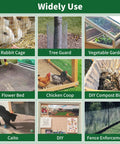 Badass Heavy Duty 19 Gauge Hardware Cloth Chicken Wire 1/2 Inch Mesh 16 By 6 Feet Double Galvanized Extra Thick Welded Fencing in rabbit cage use.