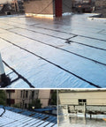No Sweat Ultra Thick Self Adhesive Bitumen Membrane Roll applied on a flat roof for waterproofing and leak prevention.
