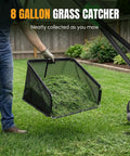 16 Inch Push Reel Lawn Mower With 5 Cutting Blades And Adjustable Height, Removable 8 Gallon Grass Catcher, Easy No Fuss Cut For Yards And Gardens, Clean Level Cut, Durable Black Finish with 8-gallon mesh catcher