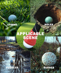 Golf Ball Retriever With Rubber Suction Cup Tool For Easy Ball Retrieval, Durable PVC Build, Lightweight And Portable