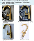 Brushed Gold Bar Sink Faucet With Single Hole And One Handle Ideal For Small Kitchens Wet Bar Or RV Sinks Eleven Inch Tall
