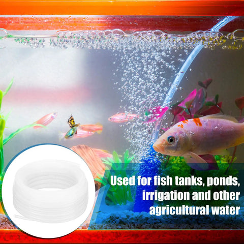 Fish tank with 100Ft White Translucent Food Grade Polyethylene Tubing For Water And Beverage Lines Durable 3/8 OD 1/4 ID 0.062 Wall