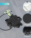 Subaru Legacy And Outback 2010 To 2014 Rear Liftgate Lock Actuator with Cable Replacement Tailgate Latch Assembly Black details