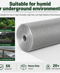 Heavy Duty Galvanized Hardware Cloth Wire Mesh Roll 1/4 Inch By 36 Inches Wide 100 Feet Long suitable for wet garden and coastal use.