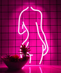 Pink Neon Sign LED Night Light USB Powered Wall Decor for Bedroom Man Cave Vibe Bar Pub Store Club Garage Home Party