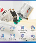 Pro Grade PPS Two Point Zero Paint Spray Cup System Disposable Refill Kit With Lids And Liners, 3M PPS cup on spray gun