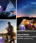 Outdoor No Brainer Bug Zapper Portable Mosquito Killer for camping and home in various outdoor settings and usage scenarios.