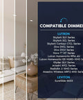 List of compatible dimmers for the Six Inch LED Disk Light Dimmable Flush Mount Ceiling Fixture With Five CCT Options 2700K To 5000K 12.5W 1000LM Surface Mount Damp Rated Energy Star ETL Easy Install.