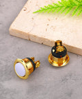 2 Pack Lighted Doorbell Button Replacement Kit No Fuss Plug And Play Easy Install Wired Doorbell Button With Round Rim And Bright Center LED Gold Yellow Light Universal Fit