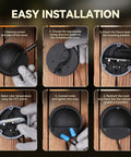 Installation guide for 12-Pack Low Voltage LED Deck Lights With 5 CCT Settings, 180LM Each, 3.74-Inch Landscape Step Rail Lighting