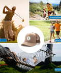 Low Profile Trucker Cap For Men With Adjustable Buckle Fit Comfortably All Day No Crying On The Yacht Fun Casual Summer Hat For Everyday Wear Lightweight Breathable Mesh with outdoor activity scenes