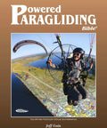 Cover of Powered Paragliding Bible with a pilot flying over a scenic landscape