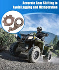 Drivetrain Upgrade Kit With Detent Star And Roller Pawl For ATV And UTV Transmission One Way Locking, Precise Shift Positioning Plate, Beefed Up Stability And Efficiency For Ranger ACE General RZR XP 570 900 1000 2013 2023, ATV trail use