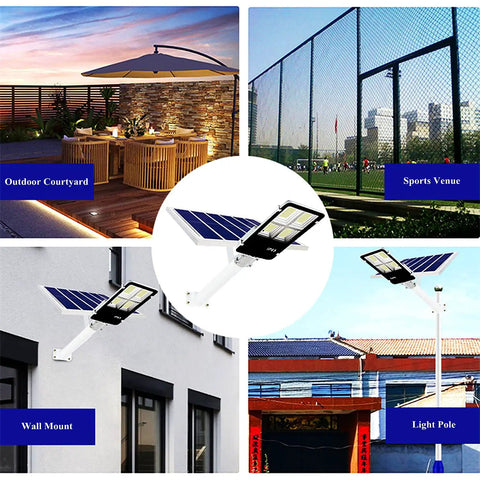 JUDYSSY Spot Lightingsolar Street Lights Outdoor mounted on wall and light pole in courtyard and sports venue settings.