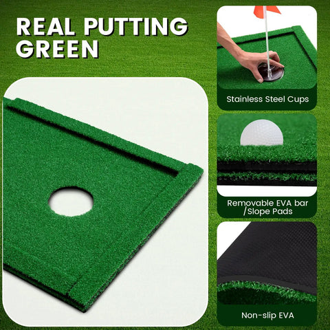 Indoor Outdoor Putting Green Mat That Feels Like Real Turf Pro Grade Non Slip Practice Turf For Home Office Garage