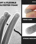 Image of Heavy Duty Foam Backer Rod Half Inch Diameter By 100 Feet Gray Roll, showcasing its soft flexibility and strong resilience.