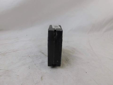 Side view of Duplex Tandem Circuit Breaker 30A and 20A, 1 Pole Replacement for Home Electrical Panels, black casing on white background.