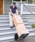 Heavy Duty Electric Stair Climbing Hand Truck With Powerful 1200 Watt Motor And Telescopic Handle To Lifting Heavy Furniture And Appliances Effortlessly On Tough Steps moving boxes down steps.