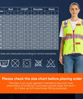 Slim Fit High Visibility Vest For Women With Drawstring Waist Hella Bright Reflective Safety Gear Tailored For Female Figures Size Chart