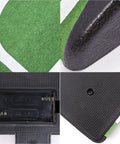 Close-up of Automatic Golf Putting Cup With Ball Return showing battery compartment and textured surface detail.