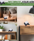 Wooden Golf Ball Display Stand 1.97 Inch Black Display Case For Home Office Souvenir Collections Tabletop Decor For Men