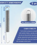 7 Inch steel spring from Legit Comfort 2 Pack Recliner Springs Replacement for Couches and Recliners, shown with dimensions.