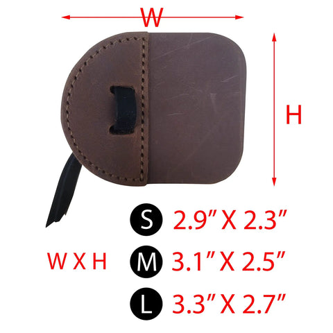 Barebow Finger Tab With Suede And Leather Ledge, Adjustable Strap, Double Leather Layers, Ambidextrous, Medium Size, Brown