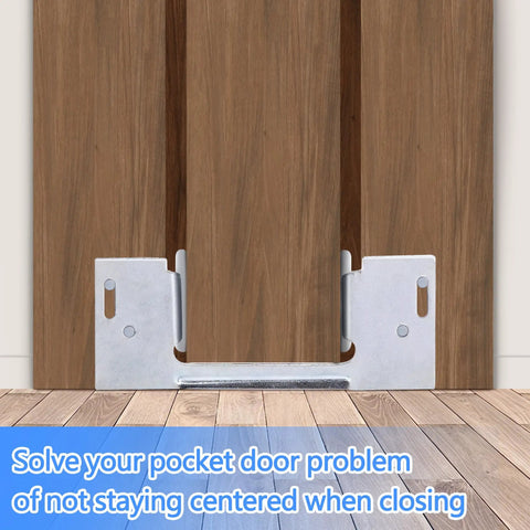 3 Pack Jamb Mounted Pocket Door Bottom Guides For 1 3/8 Inch Thick Doors Replacement Floor Guide For Sliding Cabinet And Closet Doors No Brainer DIY Install Stabilizes Movement And Prevents Sway