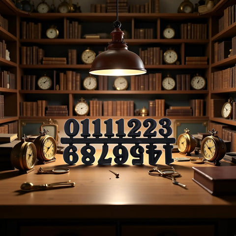 Versatile Black Clock Numerals Kit For Easy DIY Clock Repair And Replacement Includes Arabic And Roman Numerals For Digital Clock Faces