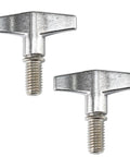 Pack of Two Drum Set Hardware Guards M6x15mm Cymbal Stand Wing Nut Screws heavy duty zinc alloy replacement for percussion gear