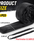 4 Pack 6.6 Ft Endless Round Polyester Lifting Straps For Hoist Rigging Slings Black Heavy Duty with dimensions shown