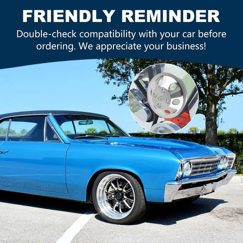 Beefy Aluminum Small Block Chevy Water Pump With 1 Groove Long Pulley And 2 Groove Crankshaft Pulley LWP For SBC 265 close-up