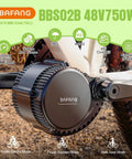 Plug-and-Play 750W Mid Drive Ebike Conversion Kit With VD03 Digital Display And 44T Chainring, Brushless Motor on bike