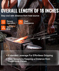 Heavy Duty Blacksmith Tongs Set With Four Jaw Styles V Bit Bolt Wolf Jaw Z V Bit And Gripping Tongs For Forging